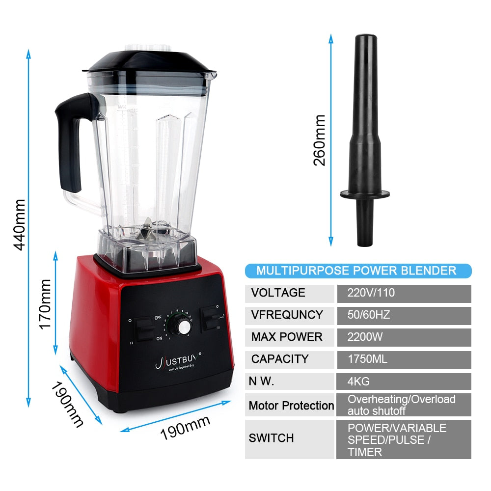 2200W Heavy Duty Blender