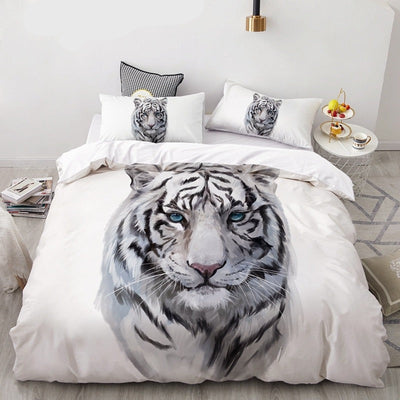 Lion Tiger Wolf Animal Pattern Bedding Sets