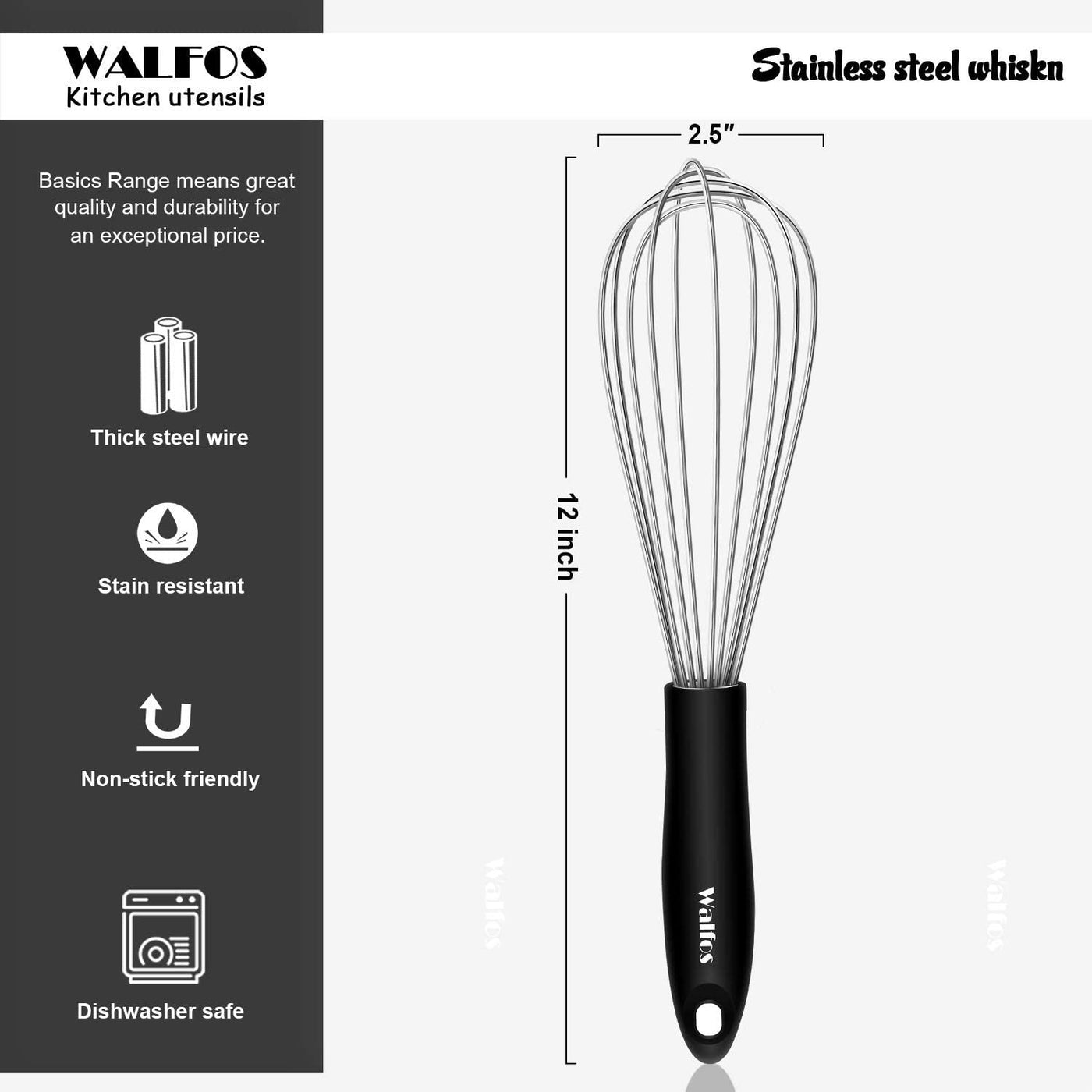 Stainless Steel Wire Whisk Manual Egg Beater