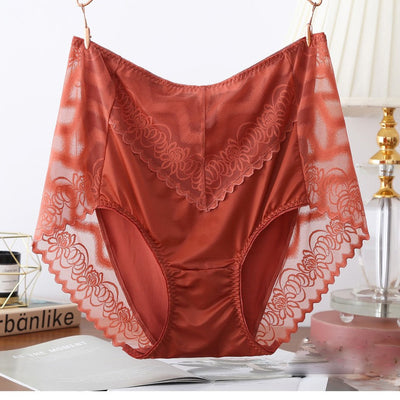 High Waist Elastic Lace Panties Plus Sizes