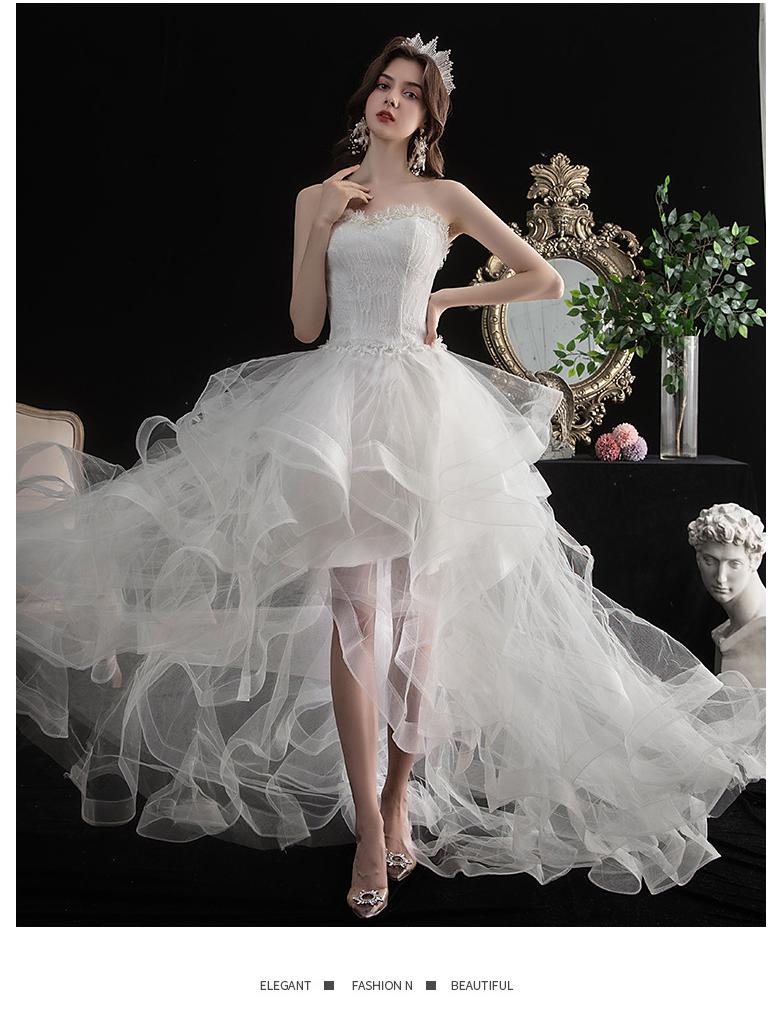 2023 New Strapless Wedding Dress