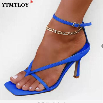 New High Heels Sandals Clip Toes