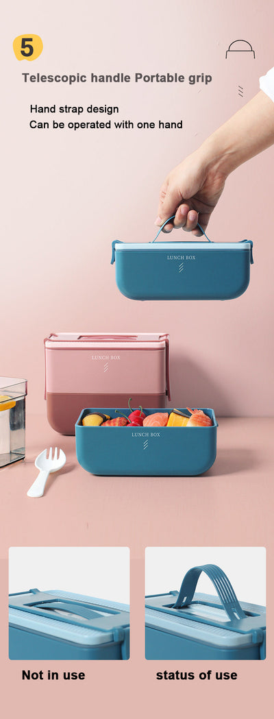 Double-Layer Bento Lunch Box