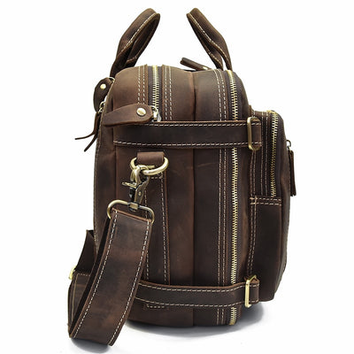 Genuine Leather Laptop Backpack