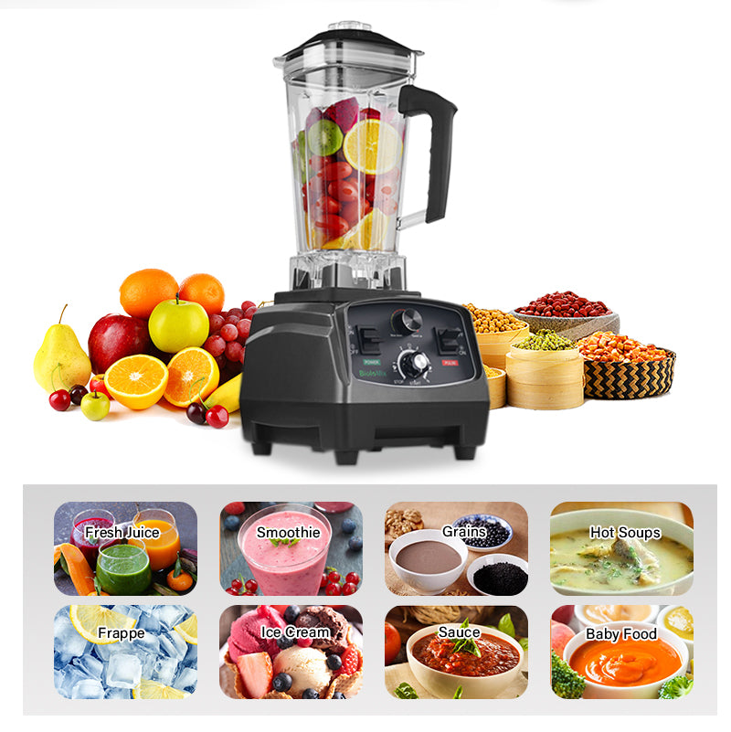 3HP 2200W Heavy Duty Commercial Grade Timer Blender Mixer