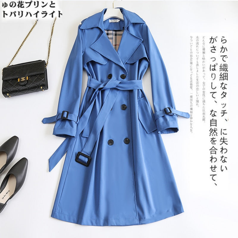 Women's Trench Coat Double Breast Jackets