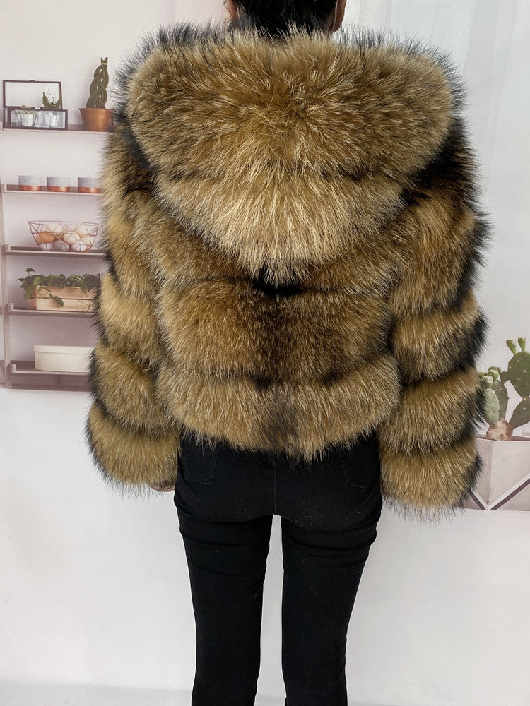 Big Fluffy Real Fur Jacket