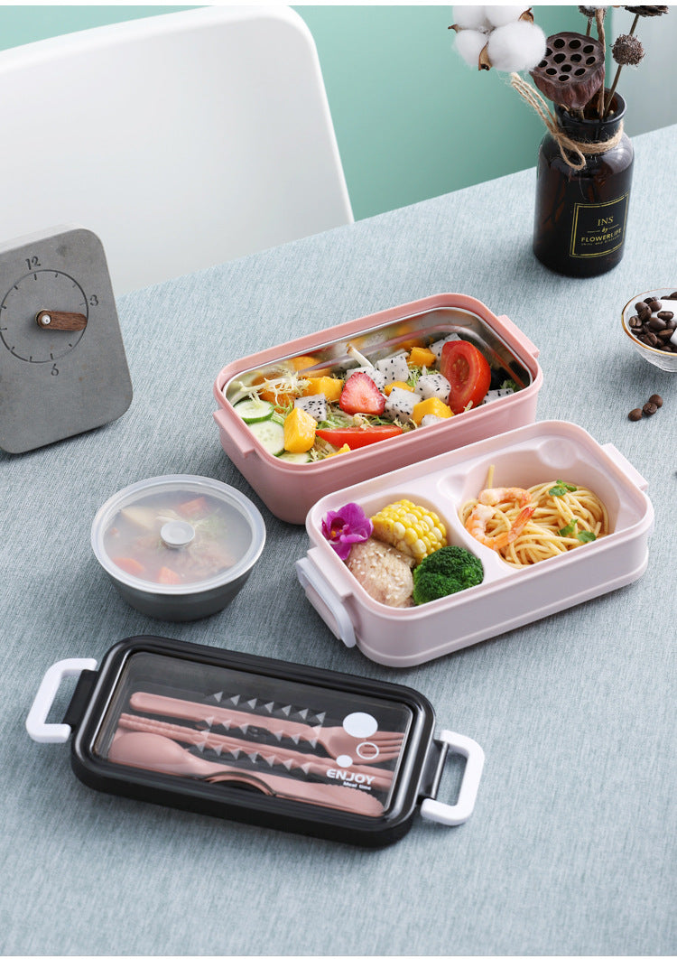 New Double-layer Microwave Heating Lunch Box