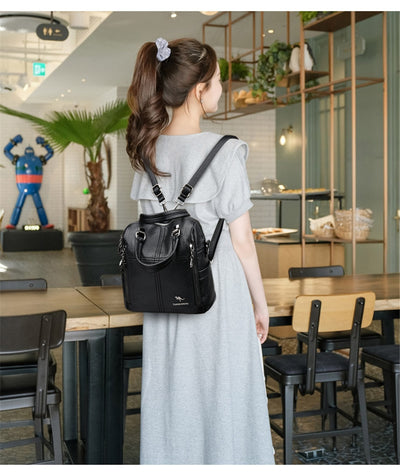 2023 New Release High Quality Leather Backpack
