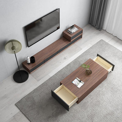 Modern Living Room TV Unit + Coffee Centre Table