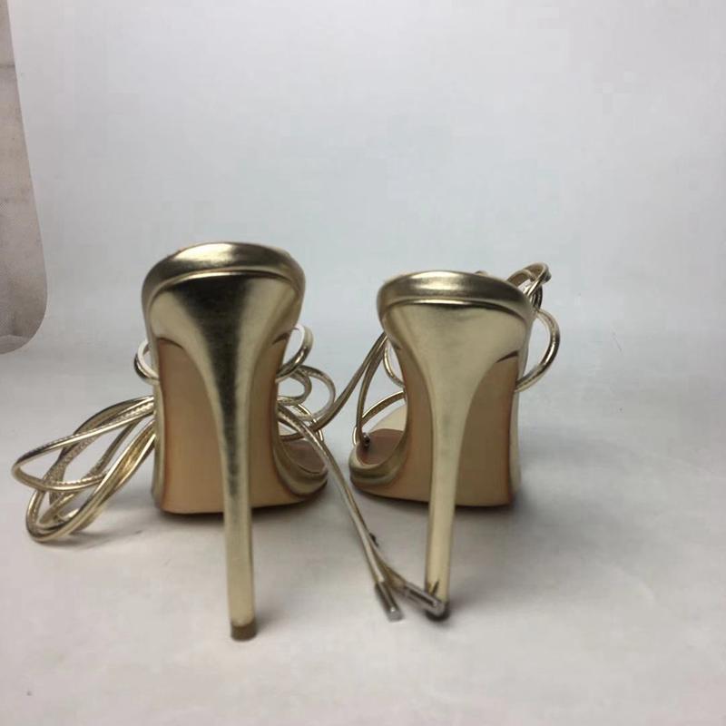 Women Ankle Strap Stiletto Thin High Heels Sandals