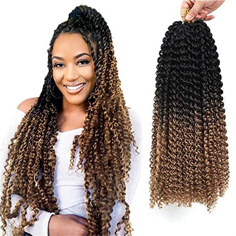 Pre-Looped Fluffy Braids Ombre Hair Locks Extention