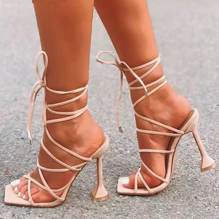 2023 Sexy Lace Up Women Sandals