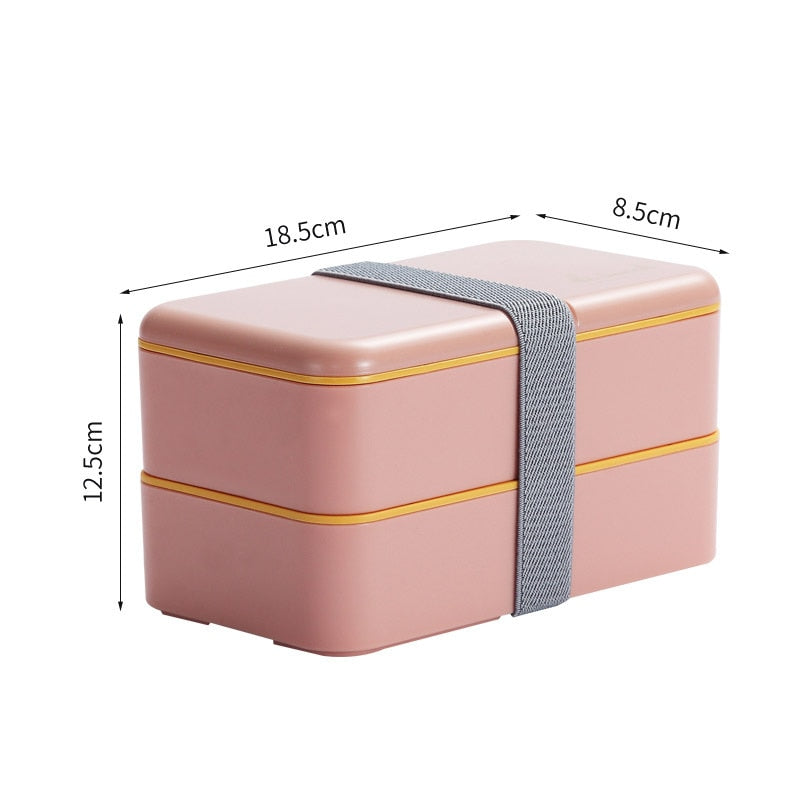 Portable Lunch Box Double-layer