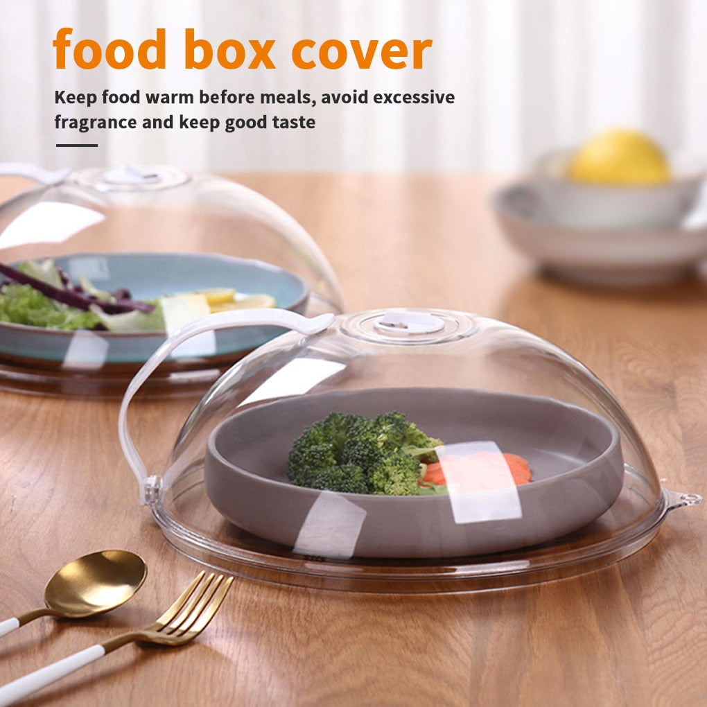 Professional Microwave Food Anti-Sputtering Cover With Handle