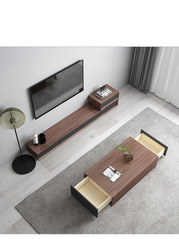 Modern Living Room TV Unit + Coffee Centre Table