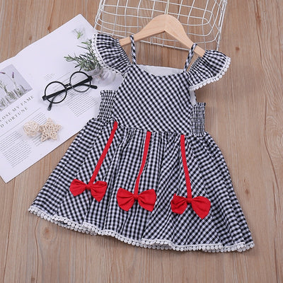 Woven Sling Short Sleeve Dress