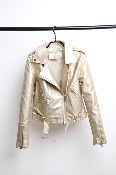 Silver Leather Jacket