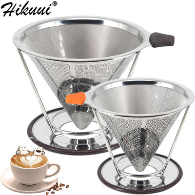 Reusable Coffee Filter Stainless Steel Double Layer Mesh