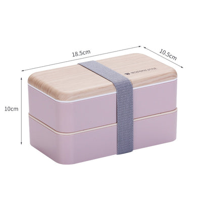 Portable Lunch Box Double-layer