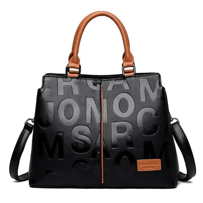 Designer Fashion Large Capacity Tote Bag PU Leather