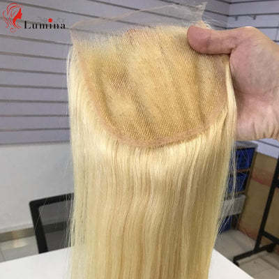 Brazilian Straight Hair Lace Closure with Baby Hair Extension