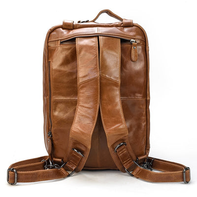 Genuine Leather Laptop Backpack