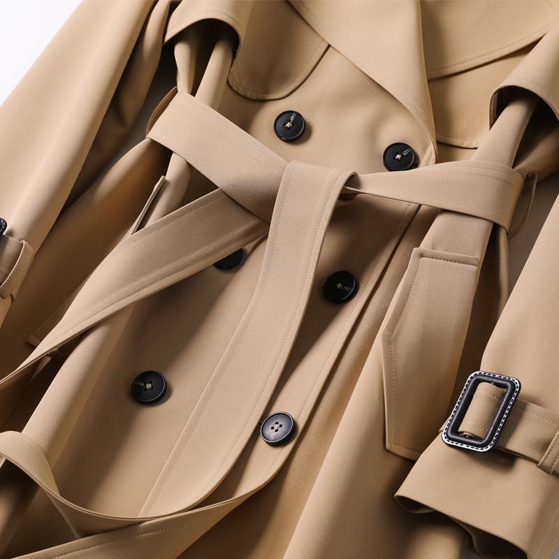 Women's Trench Coat Double Breast Jackets