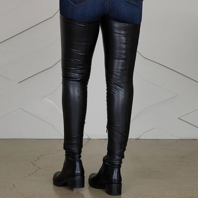 Best Seller PU Leather High Thigh Boots