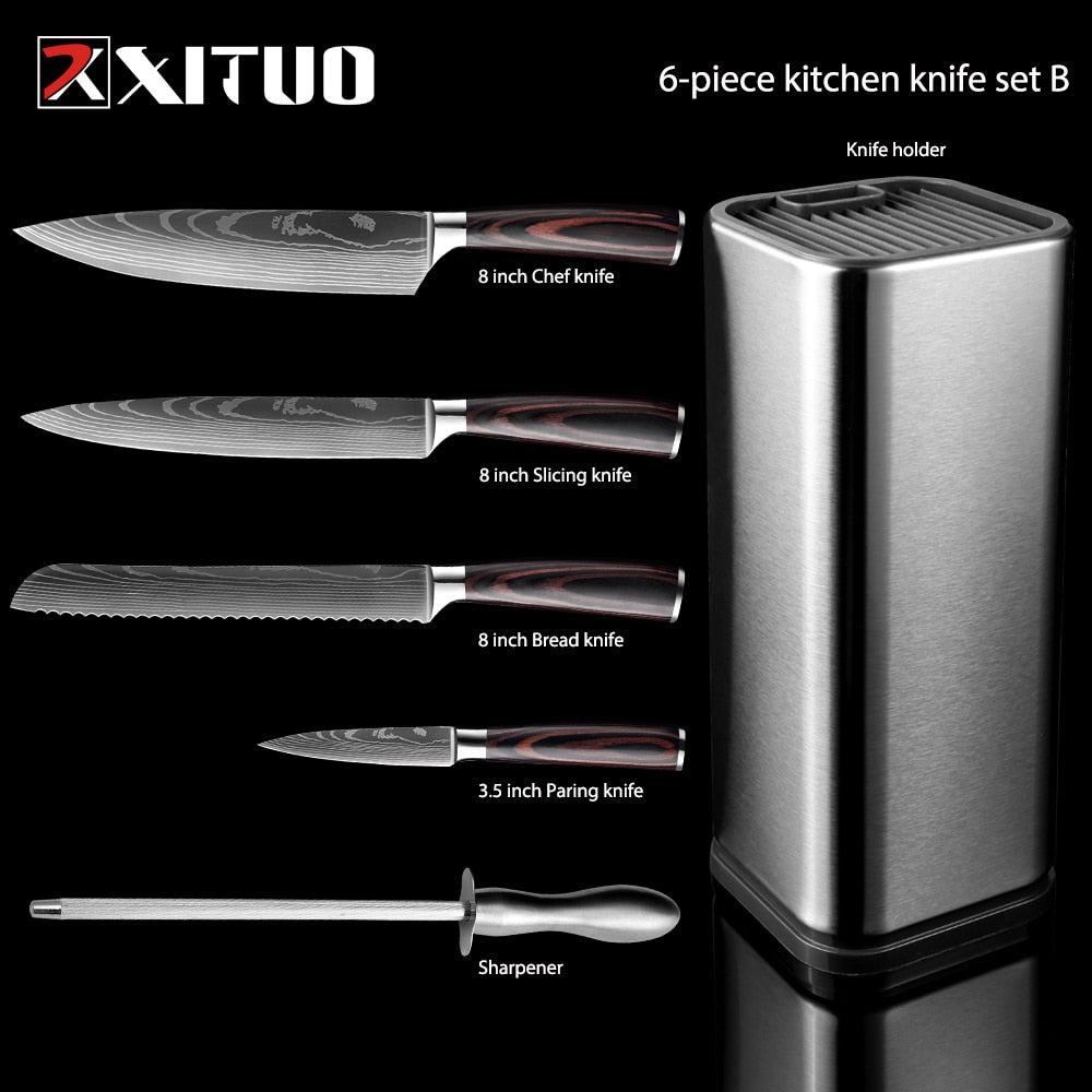 Stainless Steel Chef knife Set 3 Pcs