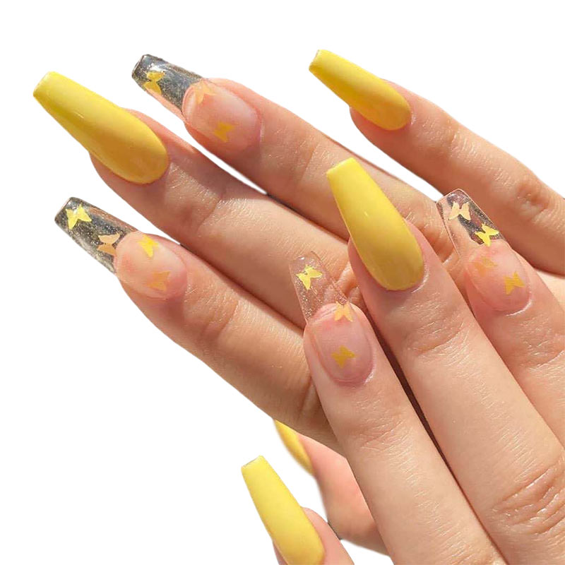 24pcs French False Nails Gradient