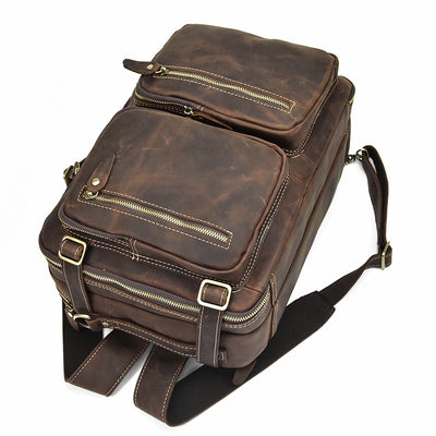 Genuine Leather Laptop Backpack