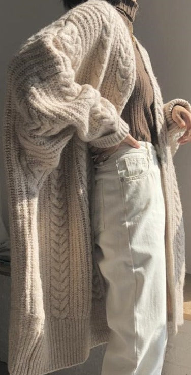 Fine Knitted Thick Cardigan