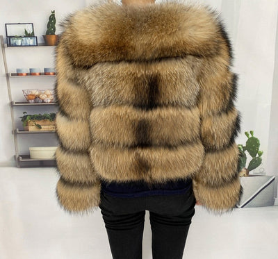 Big Fluffy Real Fur Jacket