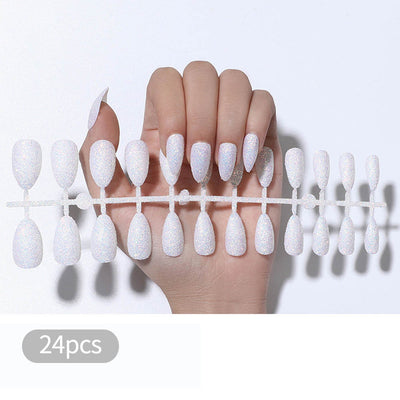 24pcs Fake Nails Solid Color