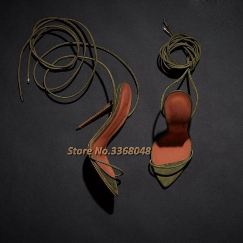 NEW Ankle Strap Lace Up Sandals Ladies