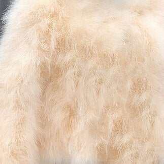 Fluffy Feather Winter Coat