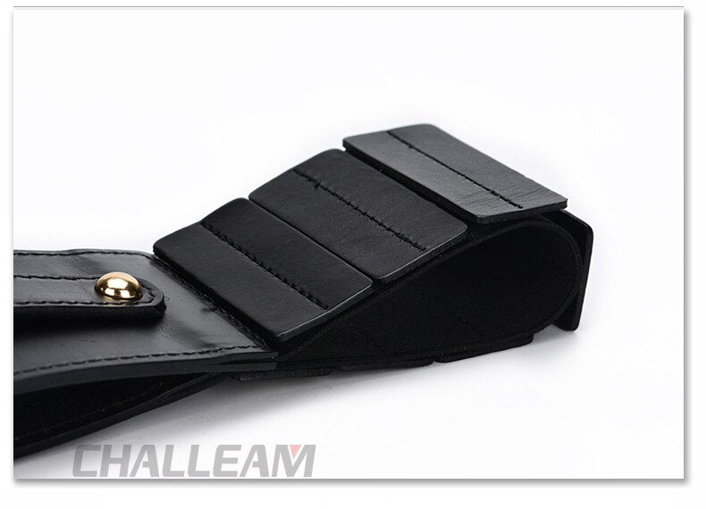 Luxury Ladies Wide Belt Elastic Buckle