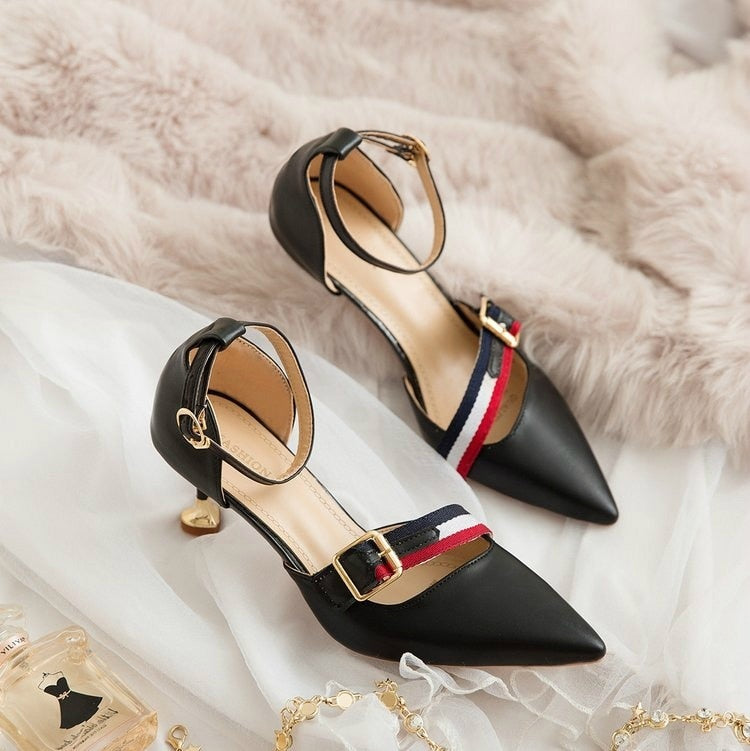 Ladies Ankle Strap Shoes F19