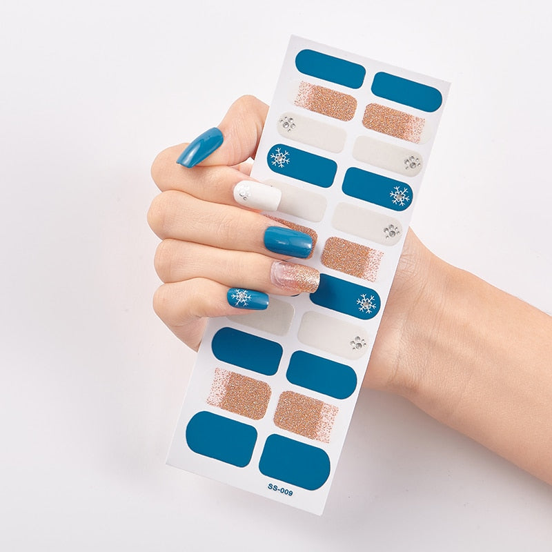 DIY Solid Nail Sticker set