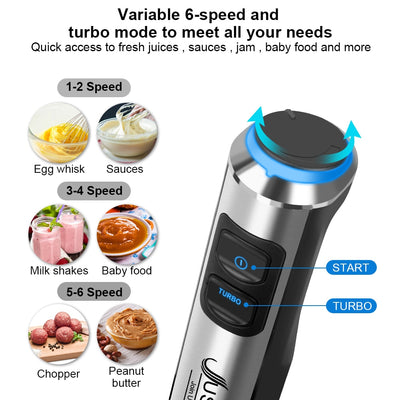 LED Factory Price 1500W 7/6/4 in 1 Electric Blender