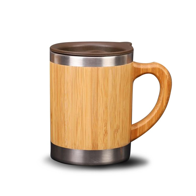 Portable 300ML Bamboo Tea & Coffee Mug