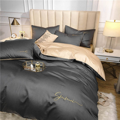 Egyptian Cotton Embroidery Bed Set