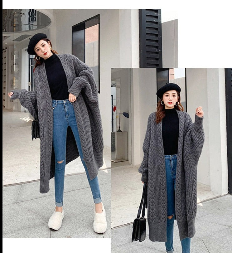 Fine Knitted Thick Cardigan