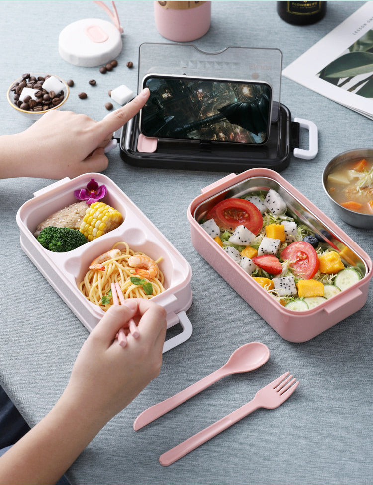 New Double-layer Microwave Heating Lunch Box