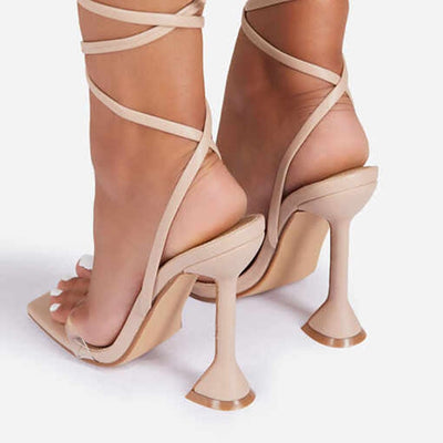 New High Heels Sandals Clip Toes