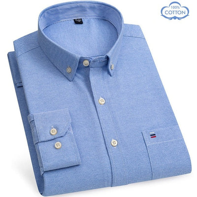 100% Oxford Cotton Shirt Plus Sizes