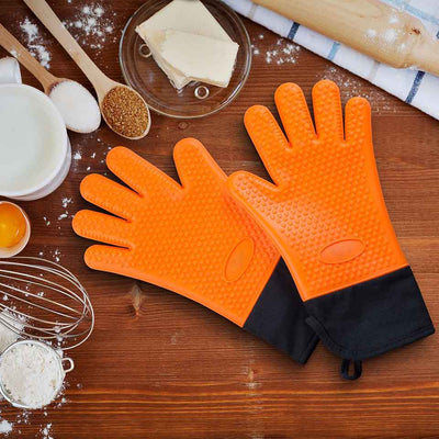 Long Thick Silicone Gloves Heat-resistant