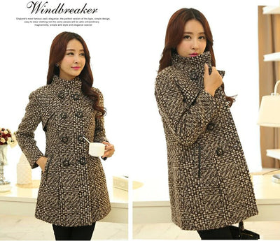 Autumn Winter Women Wool Jacket