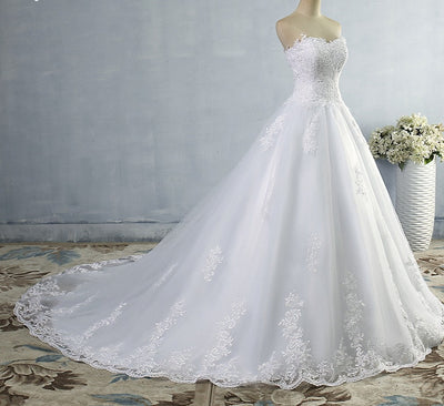 White Ivory Classic Wedding Dress